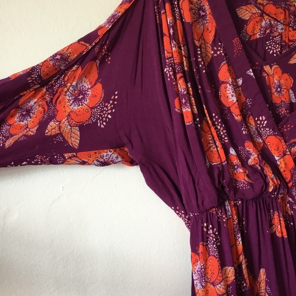 Free People Purple Tuscan Dreams Blouse XS - Picture 9 of 10